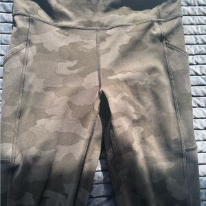 Lululemon Athletica Black Camouflage Leggings